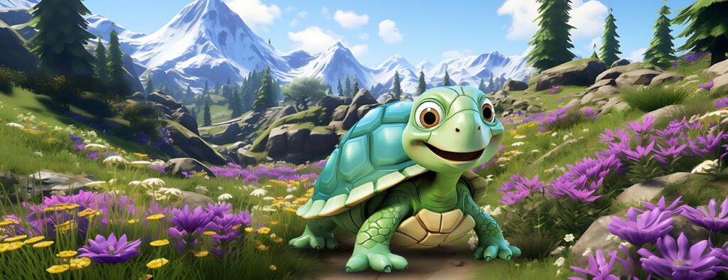 Gloups, la vaillante petite tortue