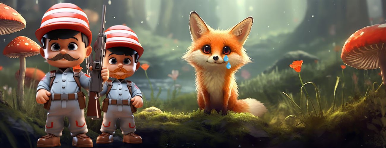 Pioupiou et les méchants chasseurs